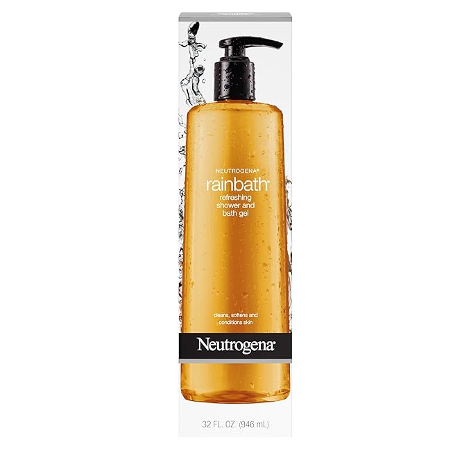 Neutrogena Rainbath Moisturizing Daily Body Wash Cleanser and Shaving Gel with Clean Rinsing Lather Original Scent 32 fl. Oz (Pack of 2)