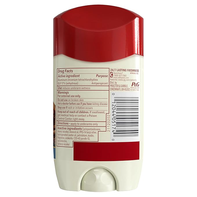 Old Spice Antiperspirant Deodorant for Men Harbor Scent 48 Hr Odor Protection 2.6 oz (Pack of 3)