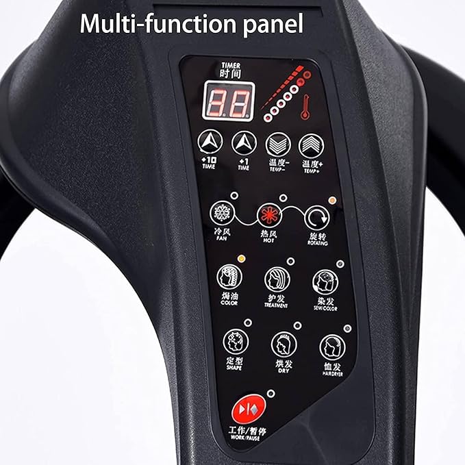Orbiting Wall Mount Hd LCD Display Hair Dryer Professional Salon Hair Salon Hair Dryer on Wheels Spa Drying Perming Machine Hairdryer Color Perm Processor