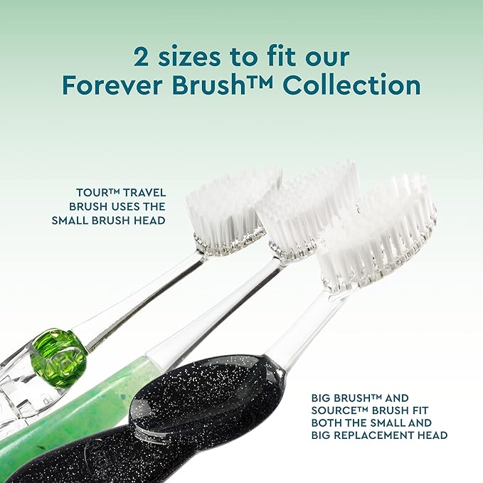Radius Toothbrush Replacement Brush Heads 2-Count Improve Gum Health &amp Reduce Gum Issues - Soft - Pack of 6
