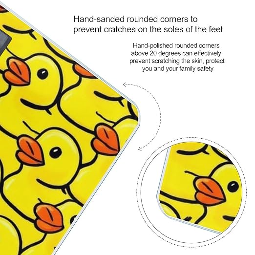 Women's Fashion Automatic Switch Digital Bathroom Weighing Scale Smart Scale Rubber Duck
