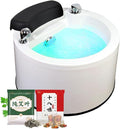 Acrylic Footbath Foot Soak Tub Acrylic Pedicure Sink with Heat and Massage Pedicure Bowl Salon Massage Equipment Home Foot Bath Special for Hotel Foot Bath Club for Foot Soaking B