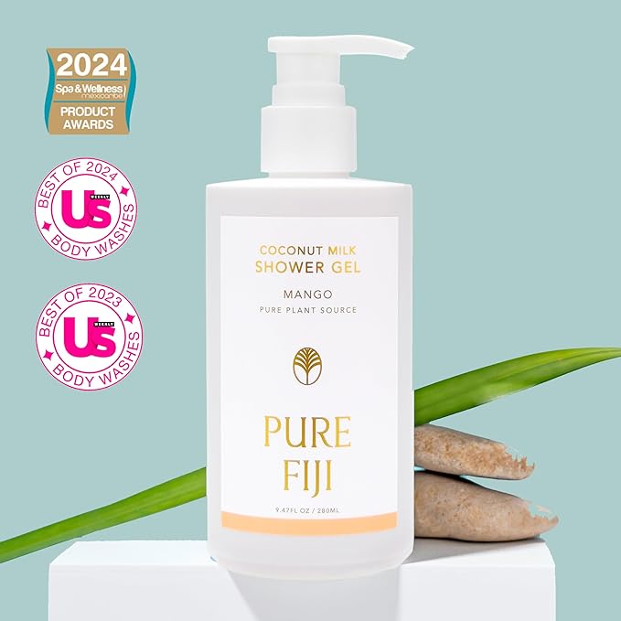 PURE FIJI Coconut Milk Shower Gel Moringa (9.47 Fl. Oz /280ml)