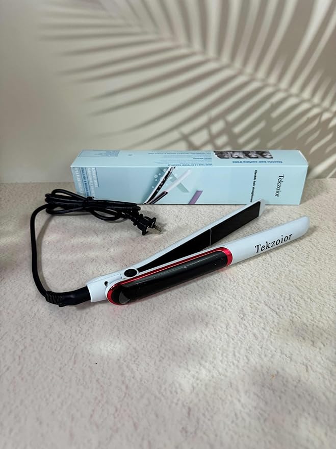 Flat Iron Hair Straightener Heats in Seconds Up to 30 Mins Runtime 5 Temp Modes