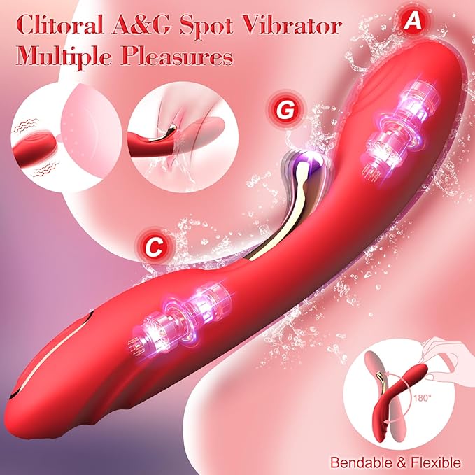 New Edition Travel Pocket Bullet Tool Powerful Quiet 20 Modes Mini StickHandheld Personal Bullet Massage Rod for Women Portable Silicone Massage for Body Relax A2763R R6452H