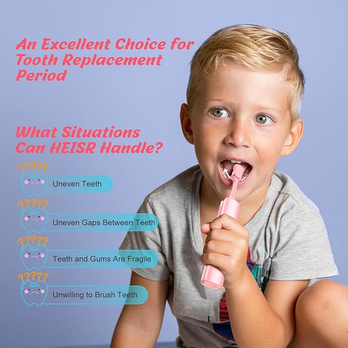 3-Sided Kids Sonicare Toothbrush Complete Deep Cleaning in 30 Seconds