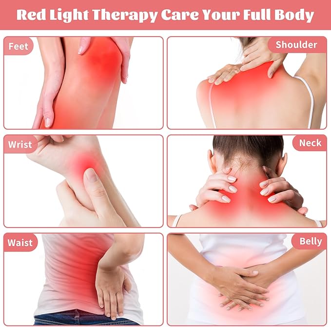 135 Red Light Therapy for Face and Body Multifunction Red Light Therapy with Stand Dual Different LEDs(660nm&amp 850nm) Light with Belt and Stand