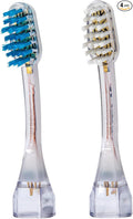 Emmi-dent Platinum 4-Pin Wave Bristle-Head Attachments - Electric Toothbrush Replacement Heads. Cleans with Ultrasound Waves. (Wave 2 Pack)