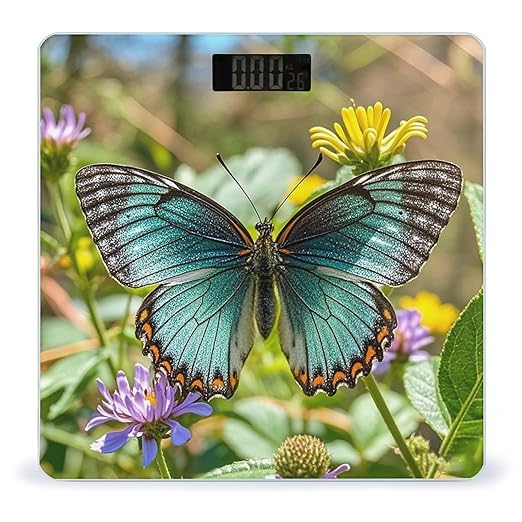 Charming Butterfly Scale for Body Weight Smart Scales Digital Bathroom Scale High Precision Weighing Scales with Large Display Weighing Machine for People