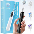 SYNHOPE 60° Oscillating Sonic Toothbrush - 33K RPM Power Clean Unique 60° Swing Amplitude 3 Brush Heads IPX7 Waterproof - Teeth Whitening &amp Gum Health Boost