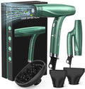 Professional Hair Dryer with Powerful Brushless Motor High Speed for Fast Drying with Magnetic Nozzle Lightweight Foldable Dual Ionic Blow Dryer 12 Modes Super Quiet for Travel Salon Home