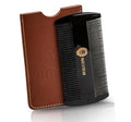 Premium 100% Oxhorn Dual-Action Beard Comb with Genuine Leather Case – the Perfect Beard Grooming Gift for Men by Man &amp Mane.