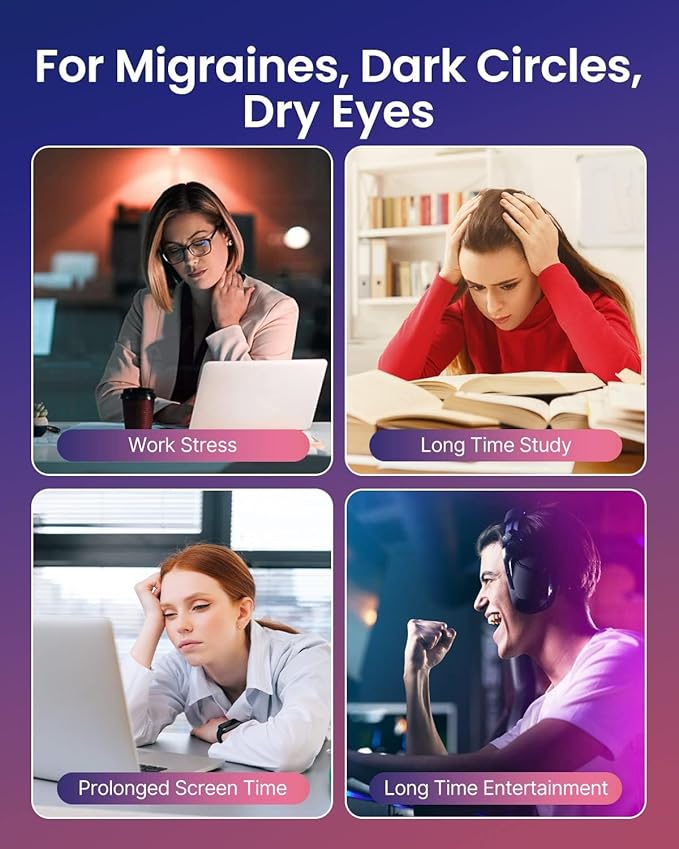 RENPHO Eye Massager with Heat Mothers Day Birthday Gifts for Mom Women Men Her FSA Eligible HSA Eye Mask for Migraine ReliefSleep Mask for Dry Eyes Relax Reduce Strain for Men Dad Eyeris 1