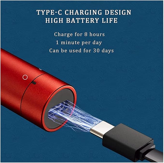 Ear and Nose Hair Trimmer Clipper for Men &amp Women USB Rechargeable Professional Eyebrow Trimmer Smart Cleaning System Waterproof Facial Hair Remover
