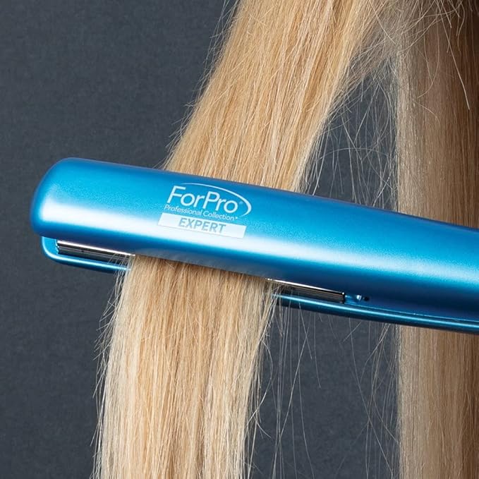 ForPro Professional Collection Expert Salon Hair Flat Iron Advanced Nano Silver Titanium Technology Ultra-Fast Heating with 7 Heat Settings LCD Screen 1