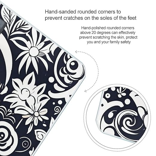 Ink Style Pattern Scale for Body Weight Smart Scales Digital Bathroom Scale High Precision Weighing Scales with Large Display Weighing Machine for People