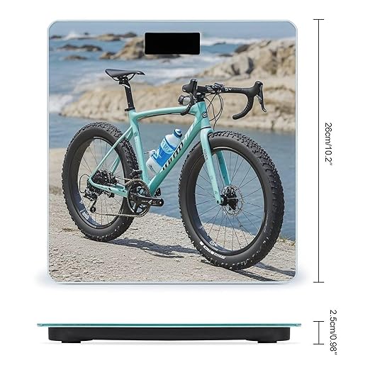 Road Bicycle Scale for Body Weight Highly Accurate Digital Bathroom Body Scale Digital Bathroom Scales for People Anti-Slip Large LCD Display Smart Scales