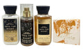 Bath &amp Body Works Into The Night - Fine Fragrance Mist - Body Lotion and body Wash with a Peach Gardenia Sample Soap - Travel size