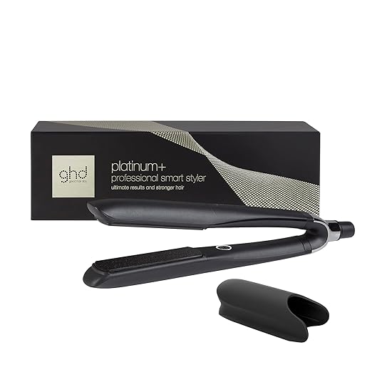 ghd Platinum+ Styler ― 1 Flat Iron Hair Straightener Professional Ceramic Hair Styling Tool for Stronger Hair More Shine &amp More Color Protection