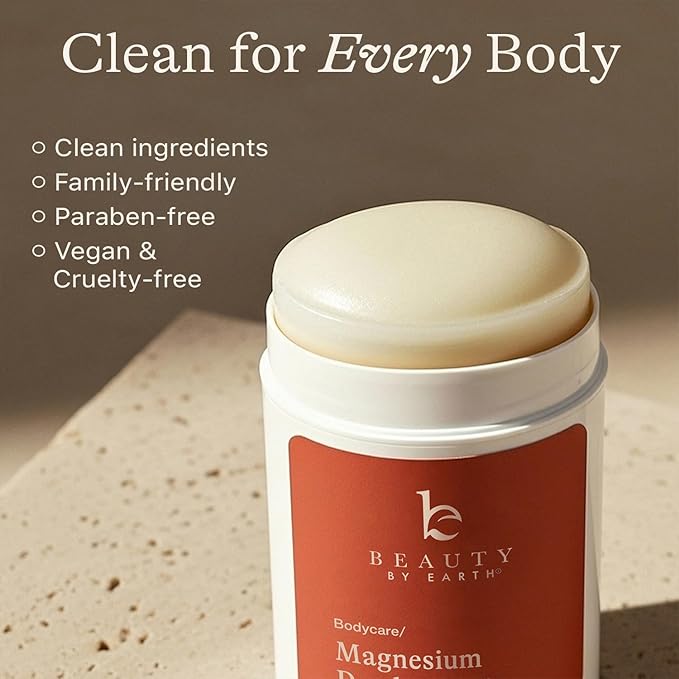 Natural Deodorant for Women - Aluminum &amp Baking Soda Free USA Made for Long-Lasting Odor Protection Made with 55% Organic Ingredients Kid &amp Sensitive Skin Safe Magnesium Deodorant