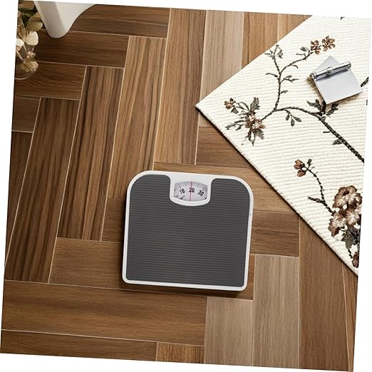 Accurate Mechanical Scale Portable Analog Design for Home Use and Stylish Bath Scale for Weight Tracking No Batteries Required