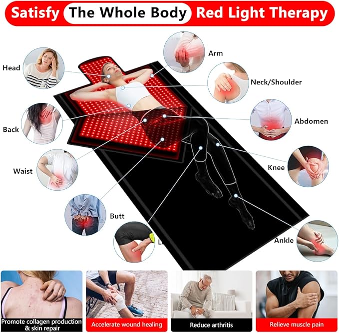 Full Body Infrared Red Light Therapy Blanket Bag with 2680pcs LEDs