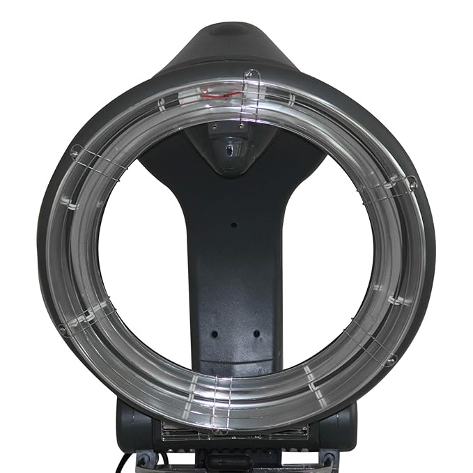 Floor Orbiting Circle Ring Infrared Hair Processor Accelerator Adjustable Standing with Rolling Base