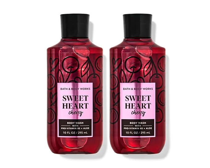 MYT BBW - Bath and Body - SweetHeart Cherry Body Wash 10 oz (Pack of 2) Pink