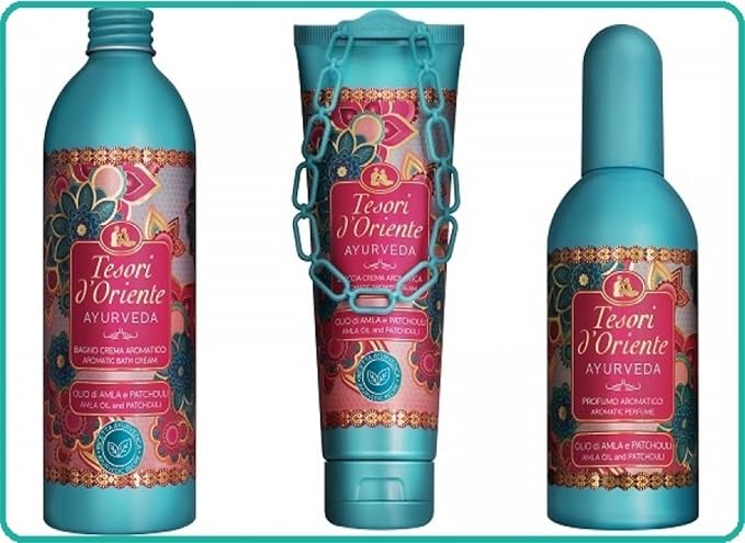Tesori d'Oriente: Ayurveda Aromatic Shower Cream - 250 Ml (8.45us Fl Oz) Pack of 3
