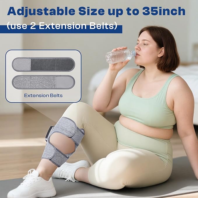 Calf Massager Cordless Leg Massager for Relaxation 3 Intensities 3 Modes Gift for Men Women at Home Office Gym (2 Piece)
