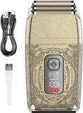 Men's Shaver Compound Three Knife Net Shaver Digital Display Electric Shaver Head Oil Head Gradient Shaver USB Charging