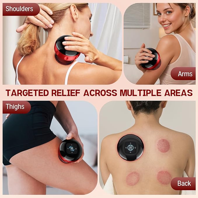 Smart Cupping Therapy Massager 7 in 1 Red Light Cupping Therapy Set with 2 Modes for Targeted Pain Relief Muscle SorenessTighter Skin Cupping Kit with 12 Levels Suction and Heat1 Pack