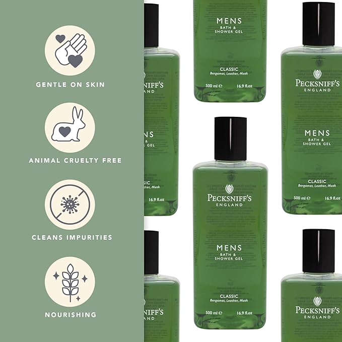 Pecksniff's 500ml Bath &amp Shower Gel (MENS) Classic