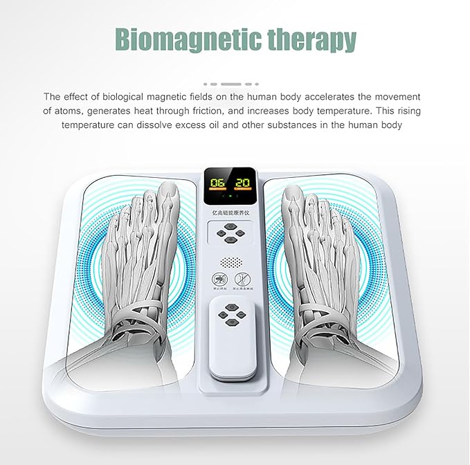 Terahertz Foot Massager Terahertz Therapy Instrument Magnetic Pulse Measuring Health Quantum Instrument 20 Intensities Recovery for Your Feet and Body