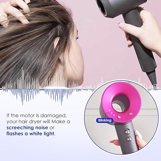 Hair Dryer Motor Compatible with Dyson Supersonic HD01 HD02 HD03 HD04 HD07 HD08 HD12 HD15 Models Blow Dryer Motor Repair Accessories