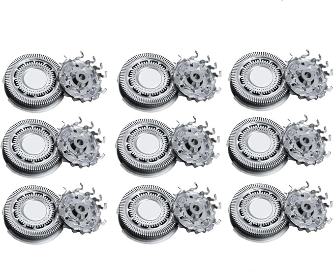 Replacement Shaving HeadsCompatible For Philips SH90/62 S8950 S9031 S9311 S8980 SW9700 SW6700 (S9xxx) Shaver Spare Parts(9pcs)