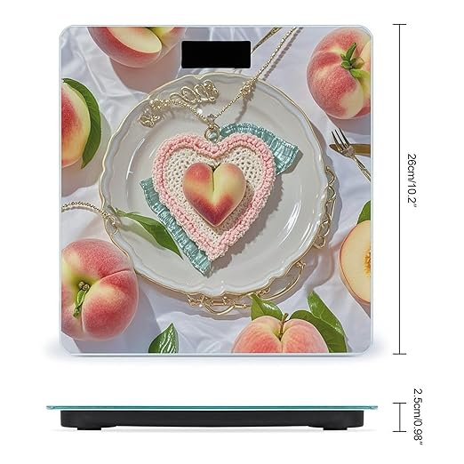 Shining PeachHeart Scale for Body Weight Digital Bathroom Scale Toughened Glass High Precision Scales for Body Weight with Large LCD Backlight Display Weight Scales