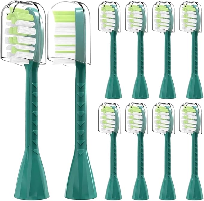 10Pack Toothbrush Replacement Heads Compatible for Philips One Series Sonicare(Green)