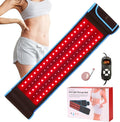 Red Light Therapy Infrared Light Therapy Wrap Belt Wearable Large Pad for Body Waist Back Shoulder Leg Knee LED 660nm&amp850nm Red Light Belt Device with Timer Remote Controller Ideal Gift