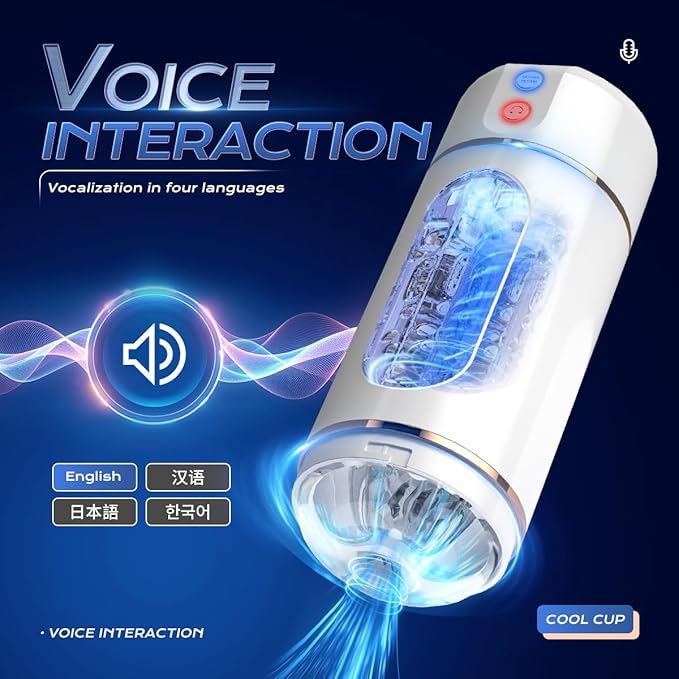 Male Masterburbatar Hands Free with 10 Vibration Sucking Massagers Modes Automatic Male Mastusbafor Tight Sleeve Hoodies Pussy Pocket Silicone Electric Massager Machine PW101446 (White)