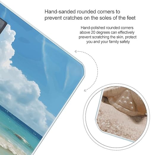 Sea Turtle Starfish Smart Scale for Body Weight Accurate Bathroom Scale with LED Display Digital Weight Scales Weighing Machine High Precision Scales for Bath Home