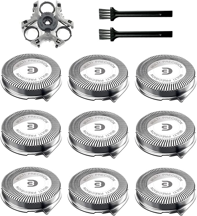 SH30 Replacement Blades for Philips Norelco Shaver Series 3000 2000 1000 9 PC-Pack and 1 1pcs Retaining Ring