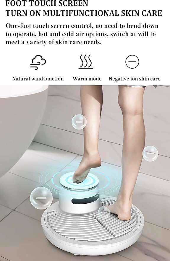 1200W Full Body Dryer After Shower Body Care Dryer Feet Touch Panel Drying Machine Adjustable Temperature Dual-Purpose Body Dryer for Home and Bathroom
