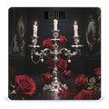 Silver Candelabra Blood Rose Weight Scale Cute Bathroom Scale for Body Highly Accurate Digital Weighing Machine for People Compact LCD Display Scales with Sturdy Toughened Glass Scales