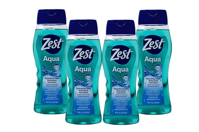Zest Aqua Body Wash 18 Oz (Pack Of 4)