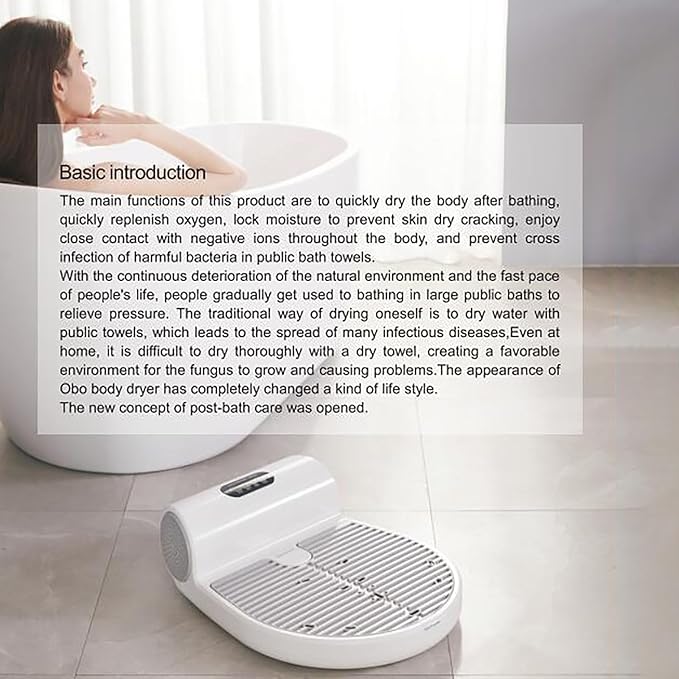 Body Dryer Body Hair Dryer Negative Ions Body Heater Blow Dryer Waterproof All-Round Quick-Drying Body Dryer Household Bathroom Dryer