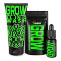 Beard Growth Kit w/GROW XXL Beard Serum for Maximum Facial Hair &amp Conditioner + GROW 11-in-1 Mens Shampoo &amp Conditioner (Hair Growth Shampoo for Men w/Biotin) - Formulated in America
