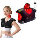 Red Light Therapy Pad for Neck Shoulder Back Pain Relief Infrared Light Therapy Heating Warp for Upper Back 165LEDs 3-in-1 Chip660nm&amp850nm(Black)