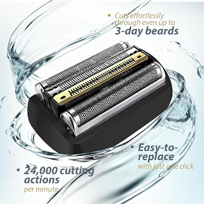 92B Electric Replacement Shaver Head Compatible with Series 9 Shaving Razor Head Suitable for S9 9290cc 9291cc 9370cc 9376cc 9293s 9260s 9295cc 9385ccfor men.