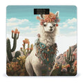Mexican Llama Cactus Weight Scale Large Bathroom Scales Digital Weight with Bright LED Display Non Slip Automatic Weighing Scale Fashion Weighing Machine for Body